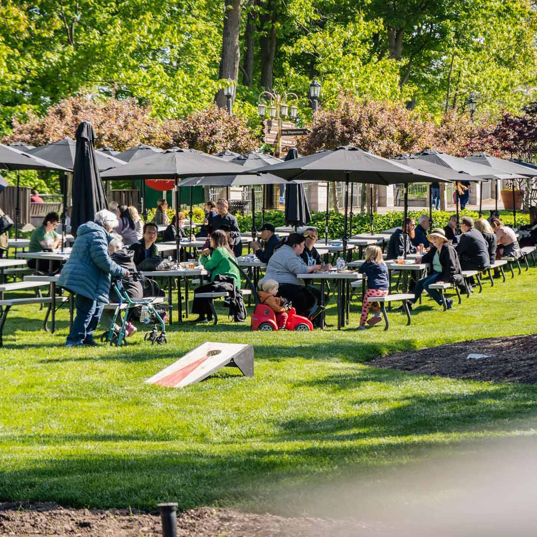 Picnic Tables at Fallsview Backyard BBQ